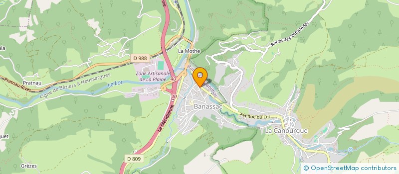 localisation de l'entreprise LOZEN CONDUITE  BANASSAC-CANILHAC