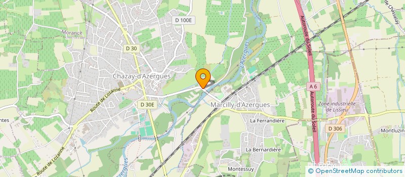 localisation de l'entreprise LOZENA  CHAZAY-D'AZERGUES