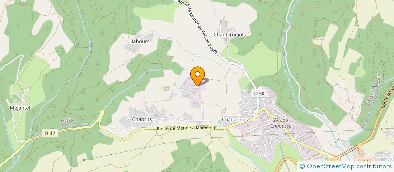 localisation de l'entreprise LOZERE CHARPENTE à MENDE