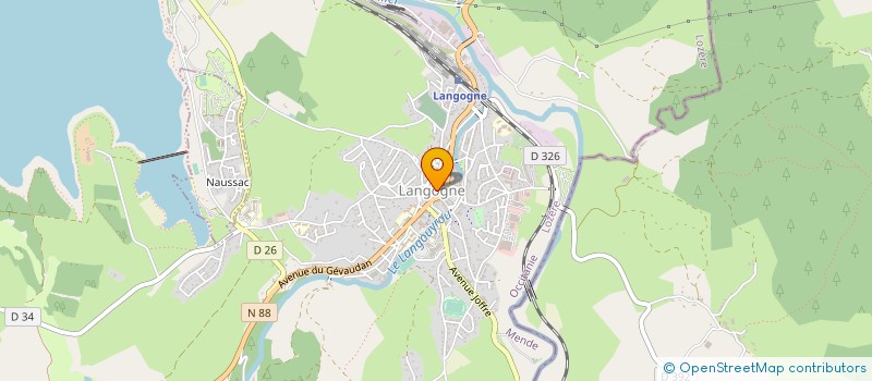 localisation de l'entreprise LOZERE INFORMATIQUE à LANGOGNE