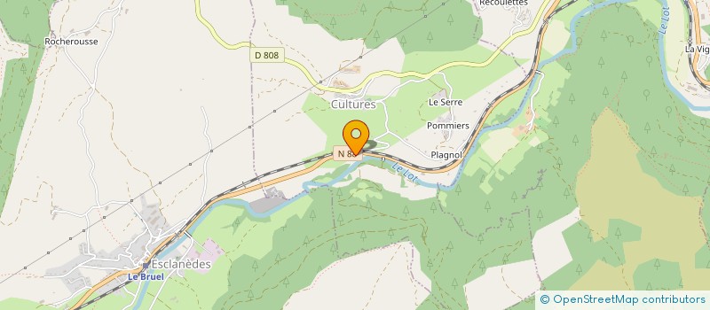 localisation de l'entreprise LOZERE PAVES  ESCLANEDES