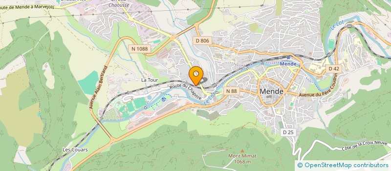 localisation de l'entreprise LOZERIENS AVEC MAYOTTE (LAM)  MENDE