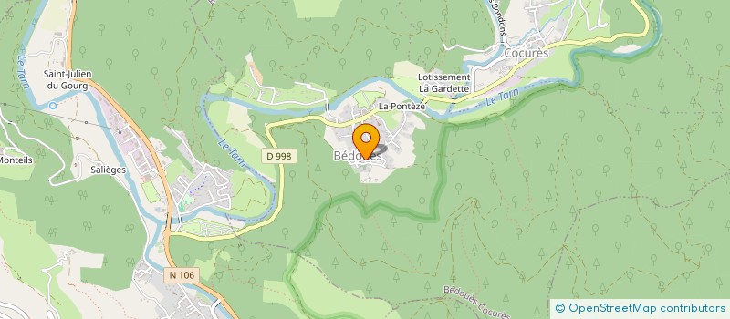 localisation de l'entreprise LOZFESTIF48  BEDOUES-COCURES