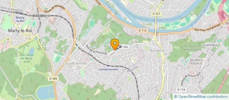 localisation de l'entreprise LP 2  LOUVECIENNES