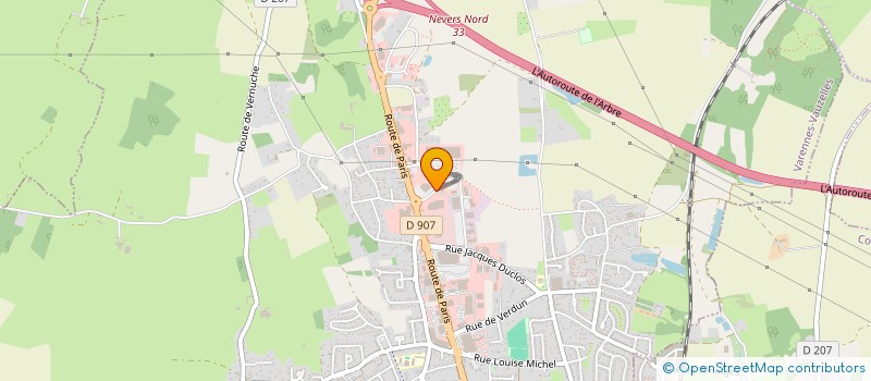 localisation de l'entreprise LP 3  VARENNES-VAUZELLES