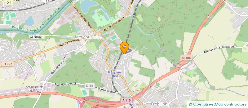 localisation de l'entreprise LP  MERY-SUR-OISE