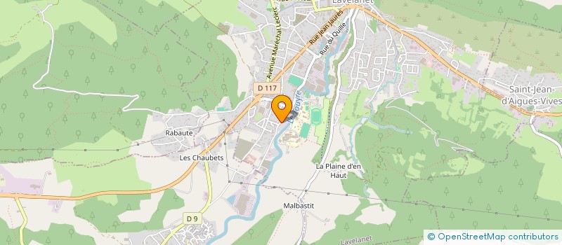 localisation de l'entreprise LP à LAVELANET