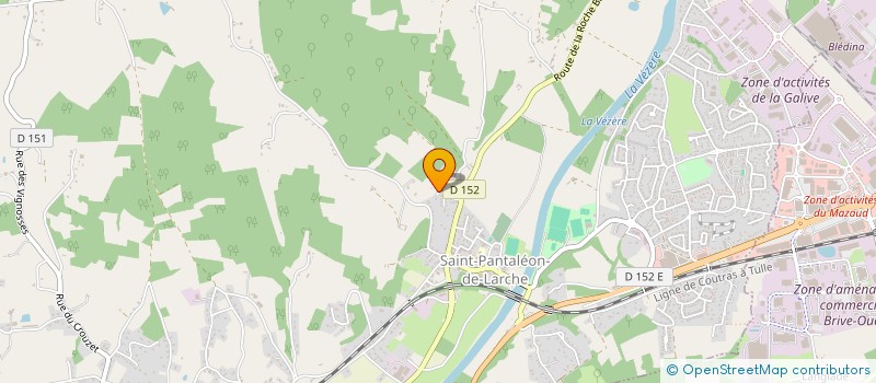 localisation de l'entreprise LP ACTIVITES  SAINT-PANTALEON-DE-LARCHE