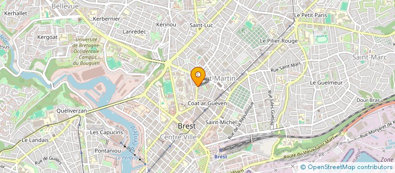 localisation de l'entreprise LP ASTERIA à BREST