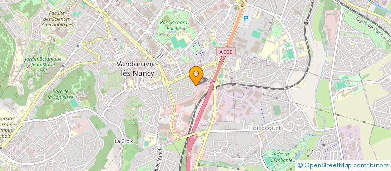 localisation de l'entreprise LP AUTOMOBILES  VANDUVRE-LES-NANCY