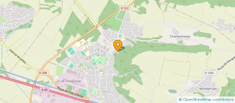 localisation de l'entreprise LP AUTOMOTIVE ET INDUSTRIE à BOURGOIN-JALLIEU