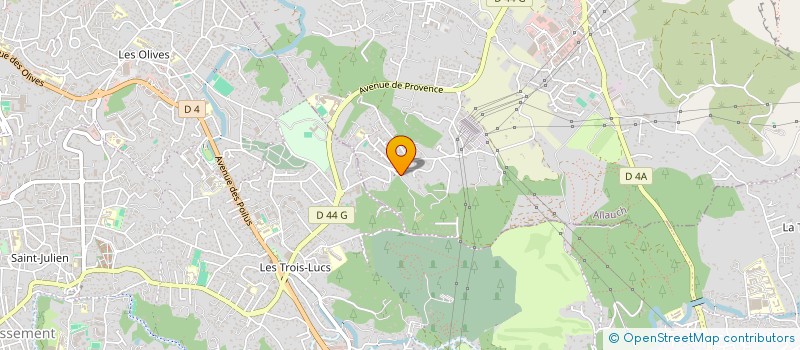 localisation de l'entreprise LP BATIMENT à ALLAUCH