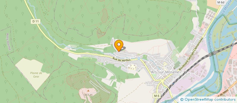 localisation de l'entreprise LP CARRELAGE  ARS-SUR-MOSELLE