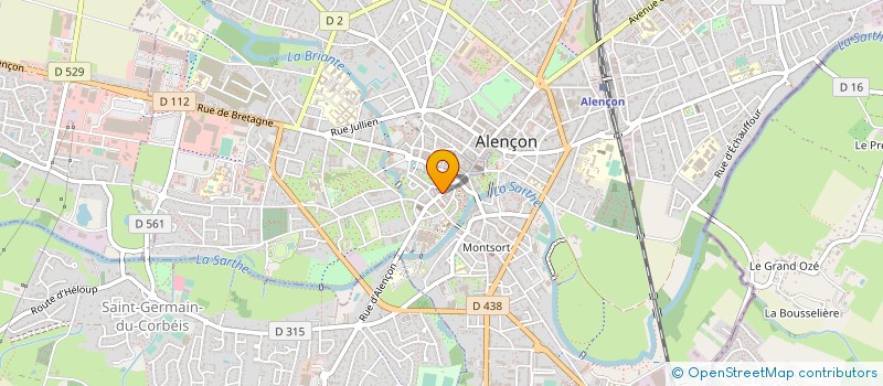 localisation de l'entreprise LP COIFFURE à ALENCON