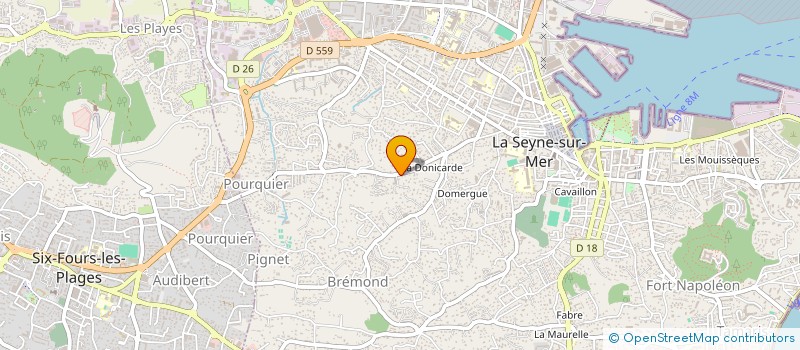 localisation de l'entreprise LP COMPOSITES SAS à SANARY-SUR-MER