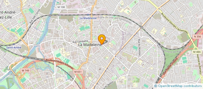 localisation de l'entreprise LP CONSEIL à LA MADELEINE
