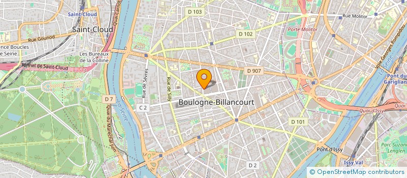 localisation de l'entreprise LP CONSULTING  BOULOGNE-BILLANCOURT