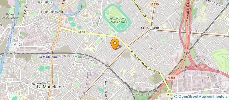 localisation de l'entreprise LP CONSULTING à MARCQ-EN-BARŒUL