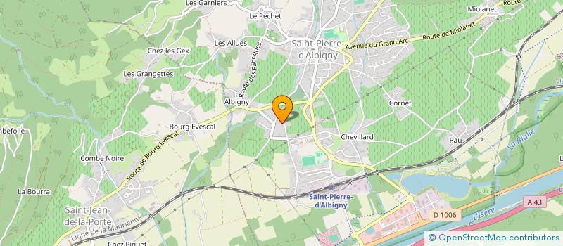 localisation de l'entreprise LP CONTROLE  SAINT-PIERRE-D'ALBIGNY