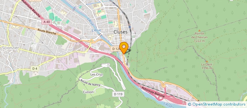 localisation de l'entreprise LP COSIMA IMMOBILIER  CLUSES