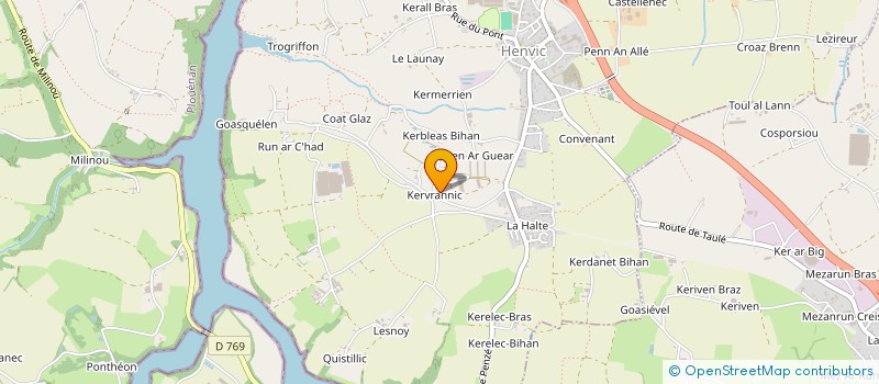 localisation de l'entreprise LP DESIGN  HENVIC