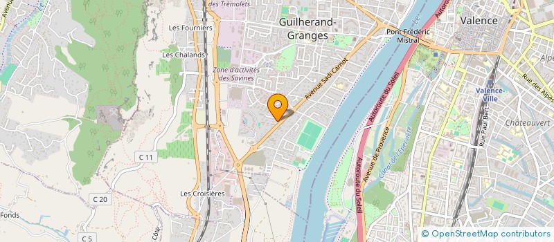 localisation de l'entreprise LP DEVELOPPEMENT à GUILHERAND-GRANGES