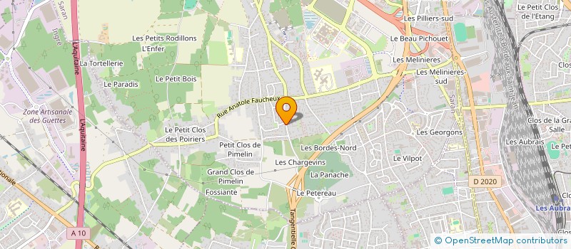 localisation de l'entreprise LP DIAG à SARAN