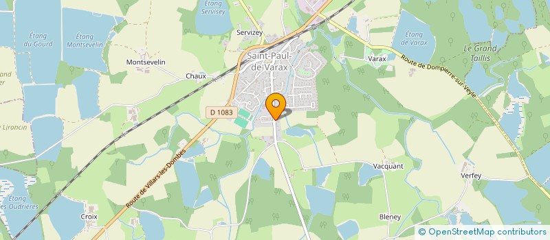 localisation de l'entreprise LP DIAGNOSTICS IMMOBILIERS  SAINT-PAUL-DE-VARAX