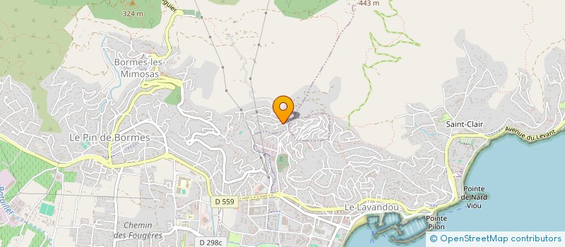 localisation de l'entreprise LP DIFFUSION  BORMES-LES-MIMOSAS