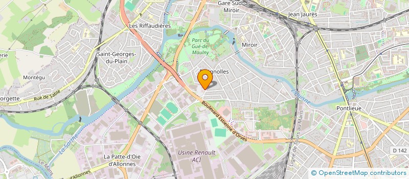localisation de l'entreprise LP DISTRI  LE MANS