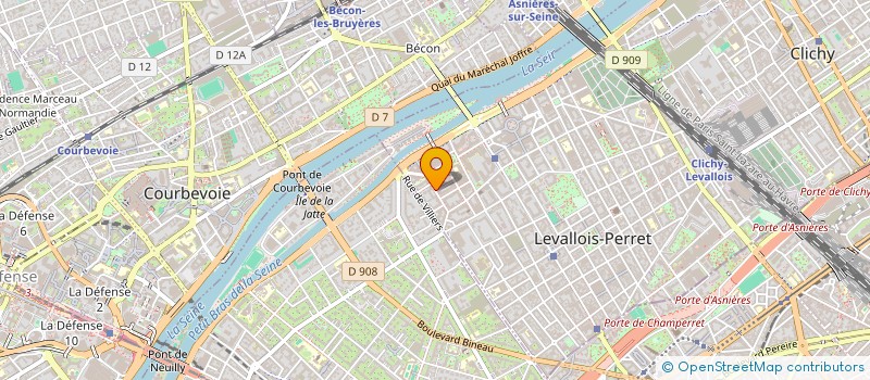 localisation de l'entreprise LP DISTRIBUTION à LEVALLOIS-PERRET
