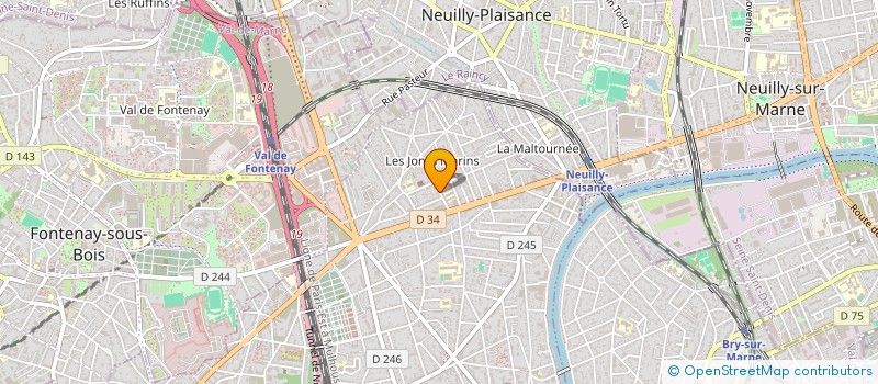 localisation de l'entreprise LP DISTRIBUTION  LE PERREUX-SUR-MARNE