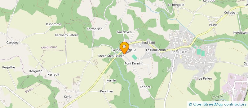 localisation de l'entreprise LP ELEC  LE SOURN