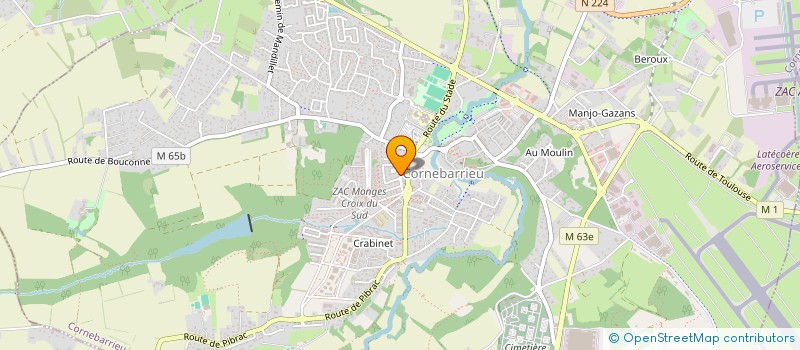 localisation de l'entreprise LP ELECTRICITE à BLAGNAC