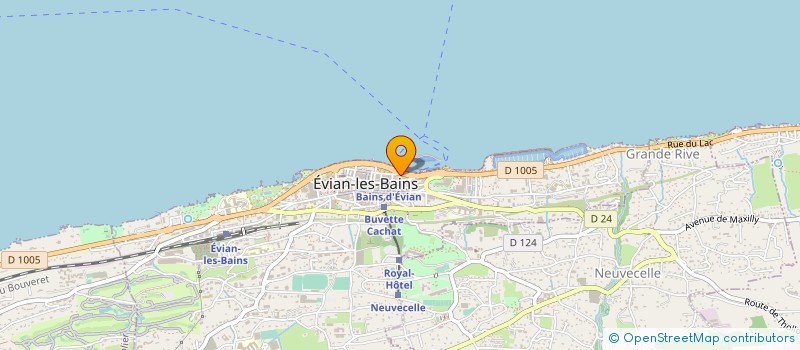 localisation de l'entreprise LP EVIAN à EVIAN-LES-BAINS