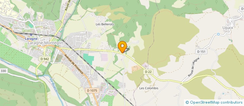localisation de l'entreprise LP FER CREATION à LARAGNE-MONTEGLIN