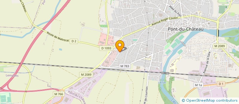 localisation de l'entreprise LP FERMETURES  PONT-DU-CHATEAU