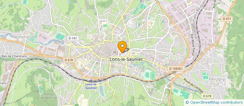 localisation de l'entreprise LP FINANCES à LONS-LE-SAUNIER