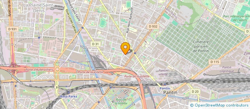 localisation de l'entreprise LP FRANCE à AUBERVILLIERS