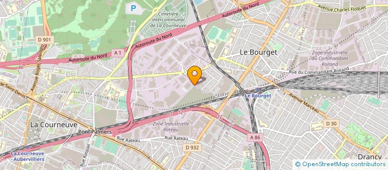 localisation de l'entreprise LP FUNERAIRE à LA COURNEUVE