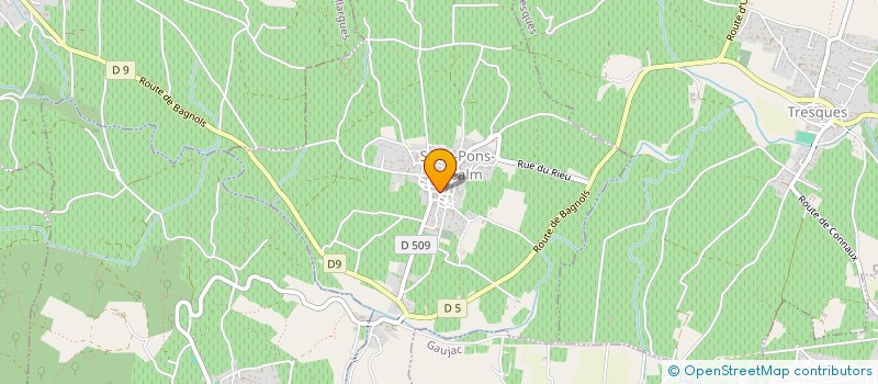 localisation de l'entreprise LP GROUP  SAINT-PONS-LA-CALM