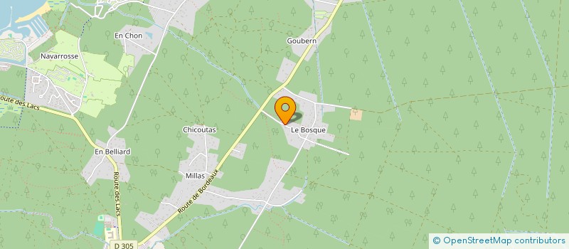 localisation de l'entreprise LP HOLDING  BISCARROSSE