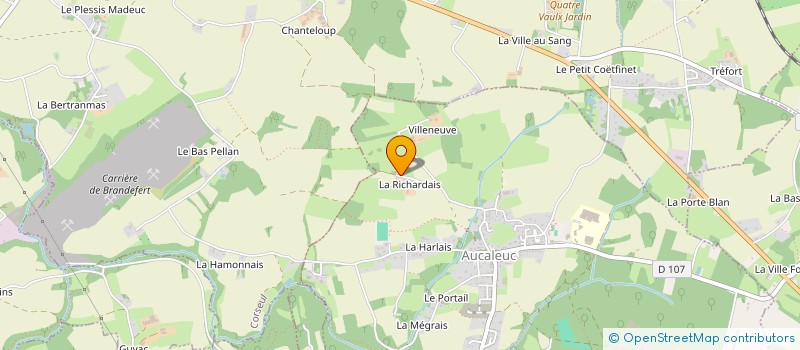 localisation de l'entreprise LP IMMO  AUCALEUC