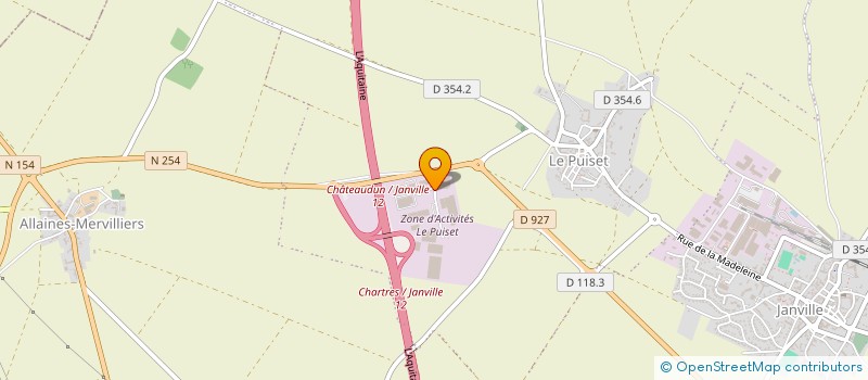 localisation de l'entreprise LP IMMO à JANVILLE-EN-BEAUCE