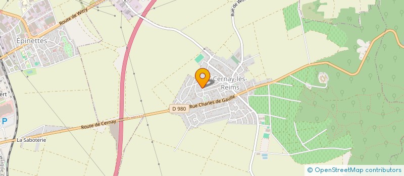 localisation de l'entreprise LP IMMO  CERNAY-LES-REIMS