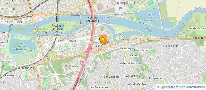 localisation de l'entreprise LP IMMO  SAINT-AVERTIN