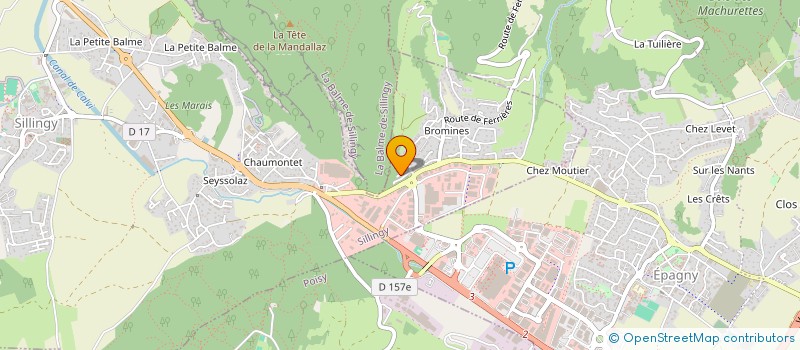 localisation de l'entreprise LP IMMO  SILLINGY