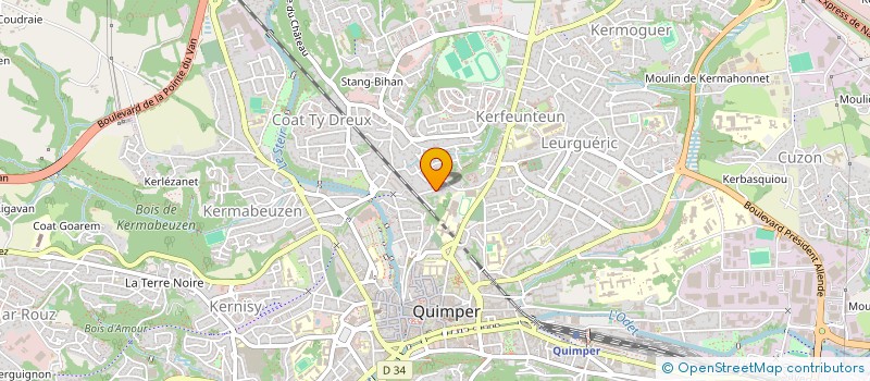 localisation de l'entreprise LP IMMO  QUIMPER