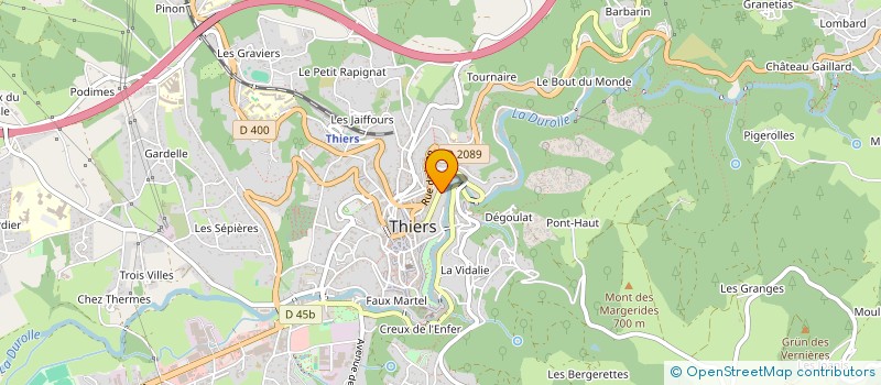 localisation de l'entreprise LP IMMO  THIERS