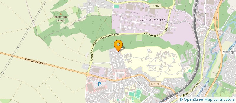 localisation de l'entreprise LP IMMO  MORIGNY-CHAMPIGNY